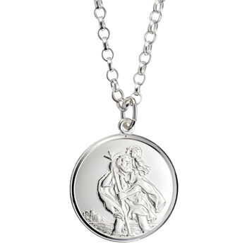 Sterling Silver St. Christopher Necklace, 4 of 8