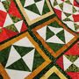 Patchwork Table Runner, Deep Reds, Greens And Browns, thumbnail 4 of 8