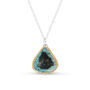 Turquoise Reef Teardrop Silver Pendant, thumbnail 1 of 6