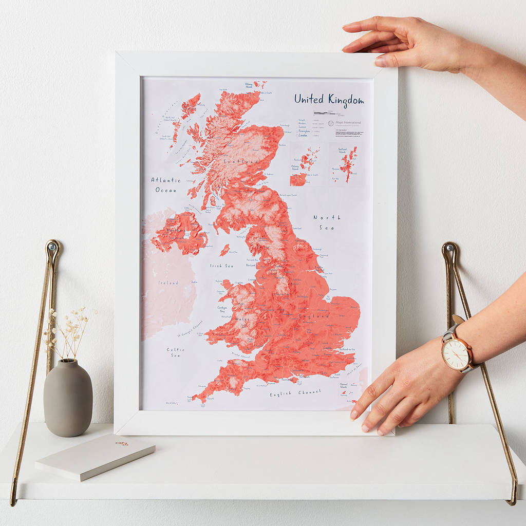 Map Of UK Art Print, 1 of 12