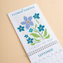 2023 Flower Garden Wall Calendar | A5 Hanging Calendar, thumbnail 5 of 8