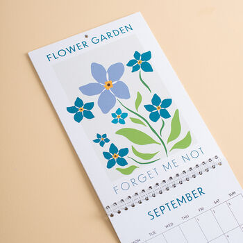 2023 Flower Garden Wall Calendar | A5 Hanging Calendar, 5 of 8