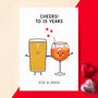 Favourite Drinks Personalised Anniversary Card, thumbnail 3 of 11