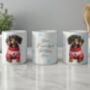 Personalised Dachshund In Christmas Jumper Mug, thumbnail 2 of 2