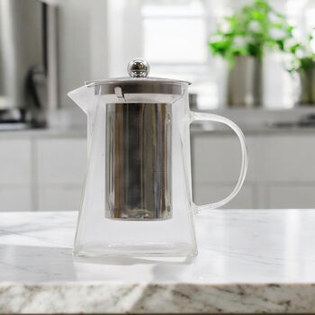 Glass Infuser Tea Pot For Herbal Loose Leaf Tea, 4 of 7