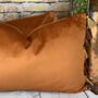 Velvet Copper Tassel Cushion, thumbnail 5 of 10
