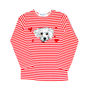 Personalised Pet Embroidered Long Sleeve Stripy T Shirt, thumbnail 3 of 6