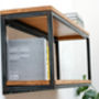 Orla Welded Steel Box Section And Premium Oak Shelves, thumbnail 9 of 10