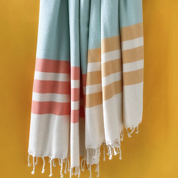 Personalised Cotton Throw, Shawl, Christmas Gift For Her, 9 of 9