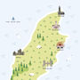 Map Of The Isle Of Man Print, thumbnail 2 of 2