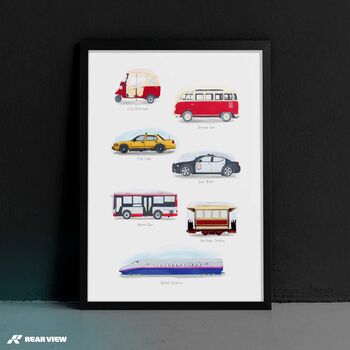 City Transportation Watercolour Poster, 3 of 3