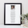For My Mother Personalised Photo Poem Print, thumbnail 8 of 8
