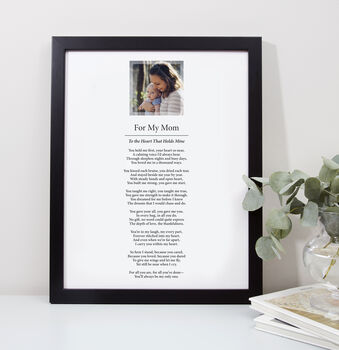 For My Mother Personalised Photo Poem Print, 8 of 8