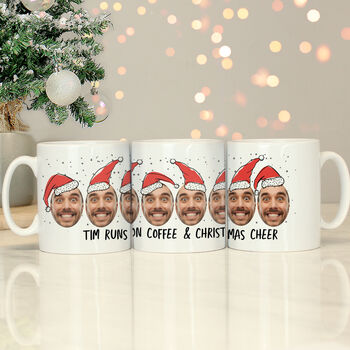 Personalised Santa Photo Christmas Mug – Stocking Filler And Secret Santa Gift, 4 of 6