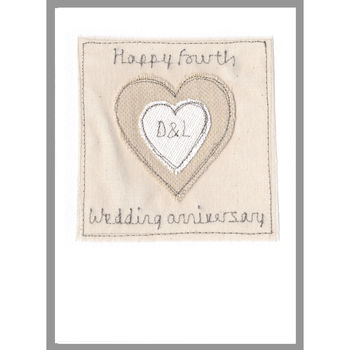 Personalised Heart Anniversary Or Valentines Day Card, 4 of 12