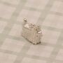 Long Haired Yorkshire Terrier Charm Sterling Silver, thumbnail 1 of 6