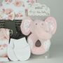 Little Elephant Pink New Baby Gift Hamper, thumbnail 3 of 6