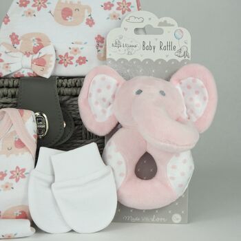 Little Elephant Pink New Baby Gift Hamper, 3 of 6