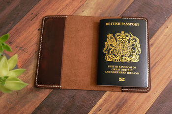 Personalised Leather Passport Cover, 2 of 8