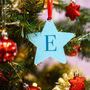 Personalised Colour Block Initial Christmas Decoration, thumbnail 5 of 12