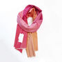Fine Woven Cashmere Blend Colour Gradient Scarf, thumbnail 1 of 12