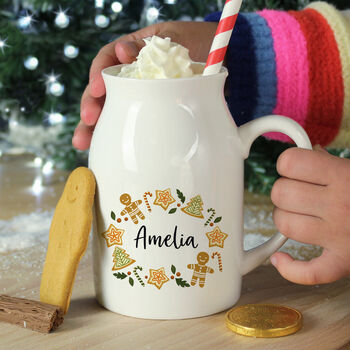 Personalised Christmas Milk Jug For Kids, 3 of 4