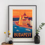 Budapest Travel Print, thumbnail 2 of 9
