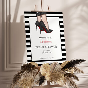 Louboutin Themed Bridal Shower Party Sign, 3 of 7