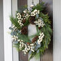 White Berry And Pinecone Wreath, thumbnail 3 of 5