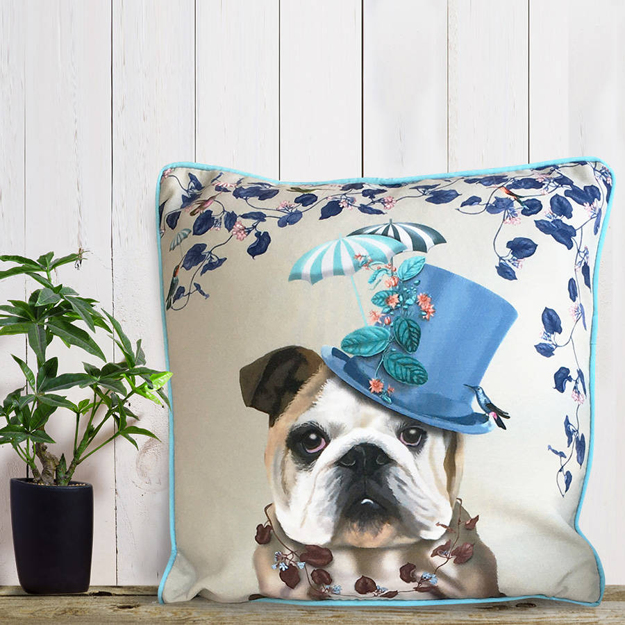 bulldog cushion