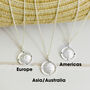 Globe St Christopher Personalised Travel Necklace, thumbnail 3 of 11