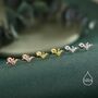 Extra Tiny Pterosaurs Flying Dinosaur Screw Back / Internally Threaded Flat Back / Stud Earrings In Sterling Silver, thumbnail 6 of 12