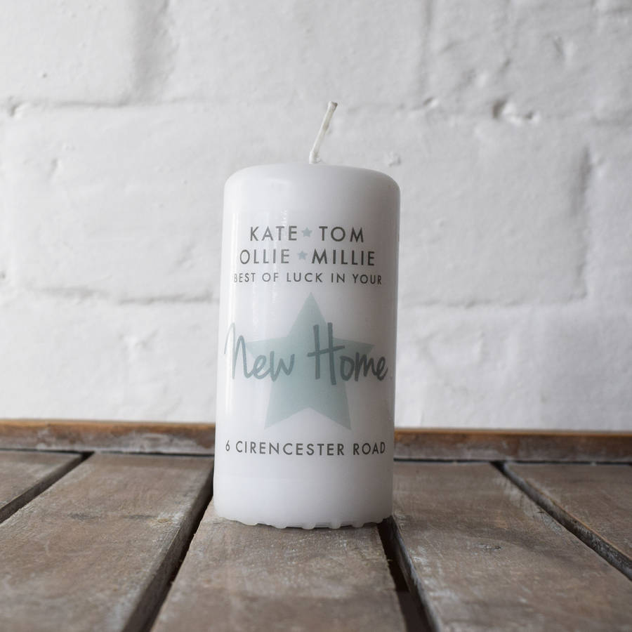 personalised new home candle gift by jg artwork | notonthehighstreet.com