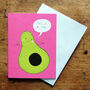 Mini Avocado Hello Mumma Card, thumbnail 1 of 4