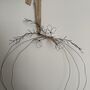 Handmade Wire Hanging Botanical Wreath, thumbnail 5 of 11