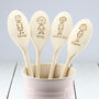 Personalised Family Member Engraved Wooden Spoon, thumbnail 1 of 6