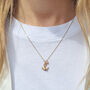 Anchor And Heart Diamond Necklace – Silver/Gold Vermeil, thumbnail 2 of 7