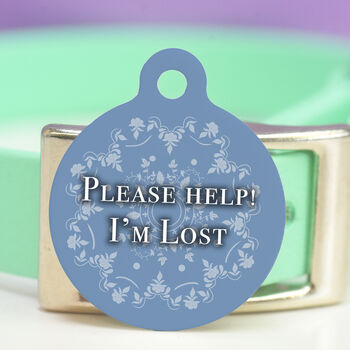 Dog ID Tag Regency Inspired Classic Design Pet Tag, 2 of 10