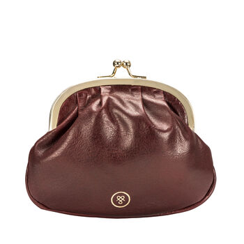 The Classic Ladies Leather Clasp Purse. 'The Sabina', 6 of 12