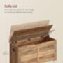 Storage Chest With Safety Hinges Shoe Storage Bench, thumbnail 10 of 12