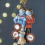 Personalised Couple With Dog Christmas Decoration, thumbnail 6 of 6