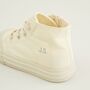 Personalised Ivory Kids High Top Trainers, thumbnail 3 of 5