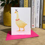Hand Drawn Mother Goose Blank Greeting Card, thumbnail 3 of 12