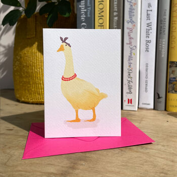 Hand Drawn Mother Goose Blank Greeting Card, 3 of 12