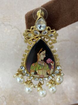 Statement Queen Indian Earrings, 2 of 5