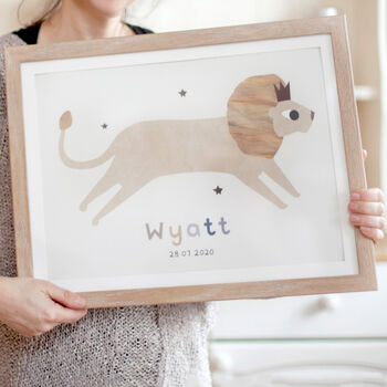Personalised Lion Print, 5 of 5