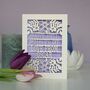 Personalised Papercut First Mother's Day Card, thumbnail 3 of 5