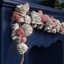 Heather Pink Pine Cone Christmas Garland, thumbnail 3 of 6