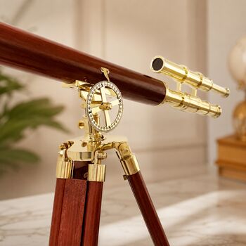 Nautical Telescope With Wooden Tripod, 6 of 10