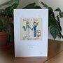 Personalised, Embroidered Wedding Card, thumbnail 2 of 12